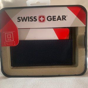 SWISSGEAR Men's Magnetic Money Clip Navy Wallet